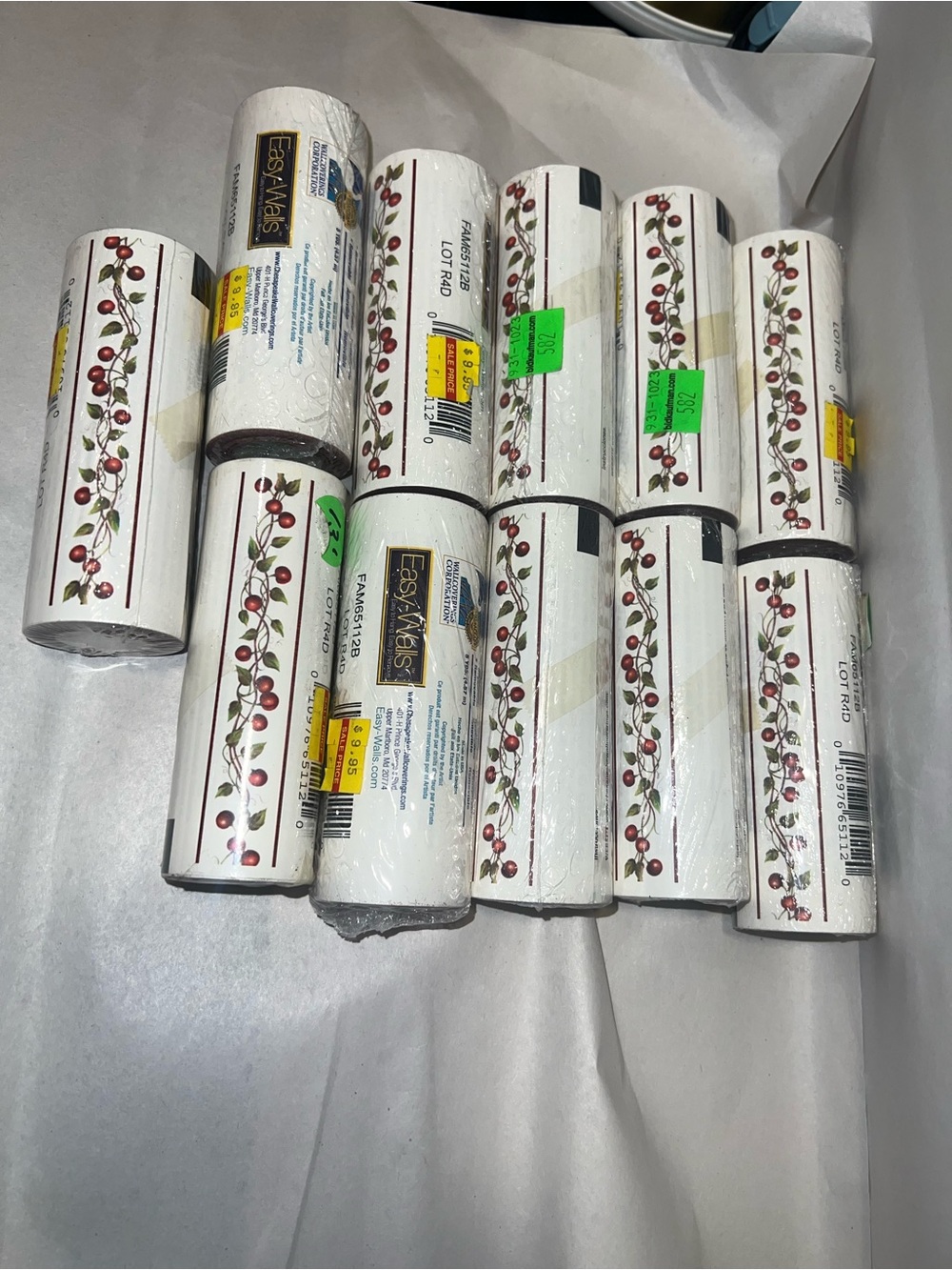 Chesapeake Easy-Walls Cherry Wallpaper Border FAM65112B – 11 Rolls NEW Sealed